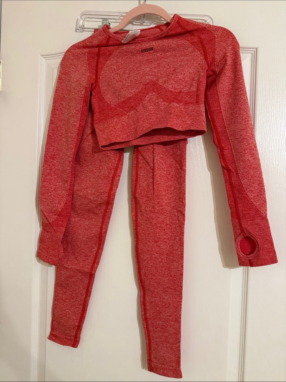 Gymshark Red Matching Set - Crop Top & Leggings
